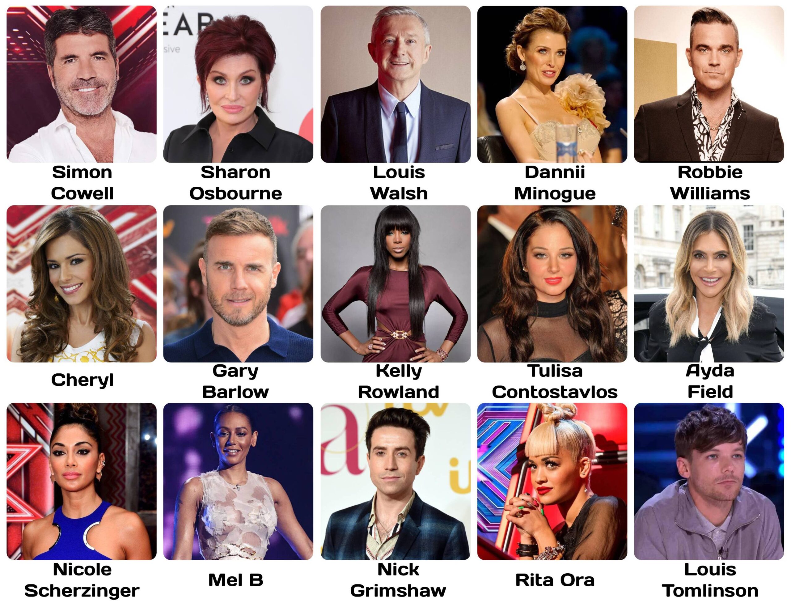 x factor judges