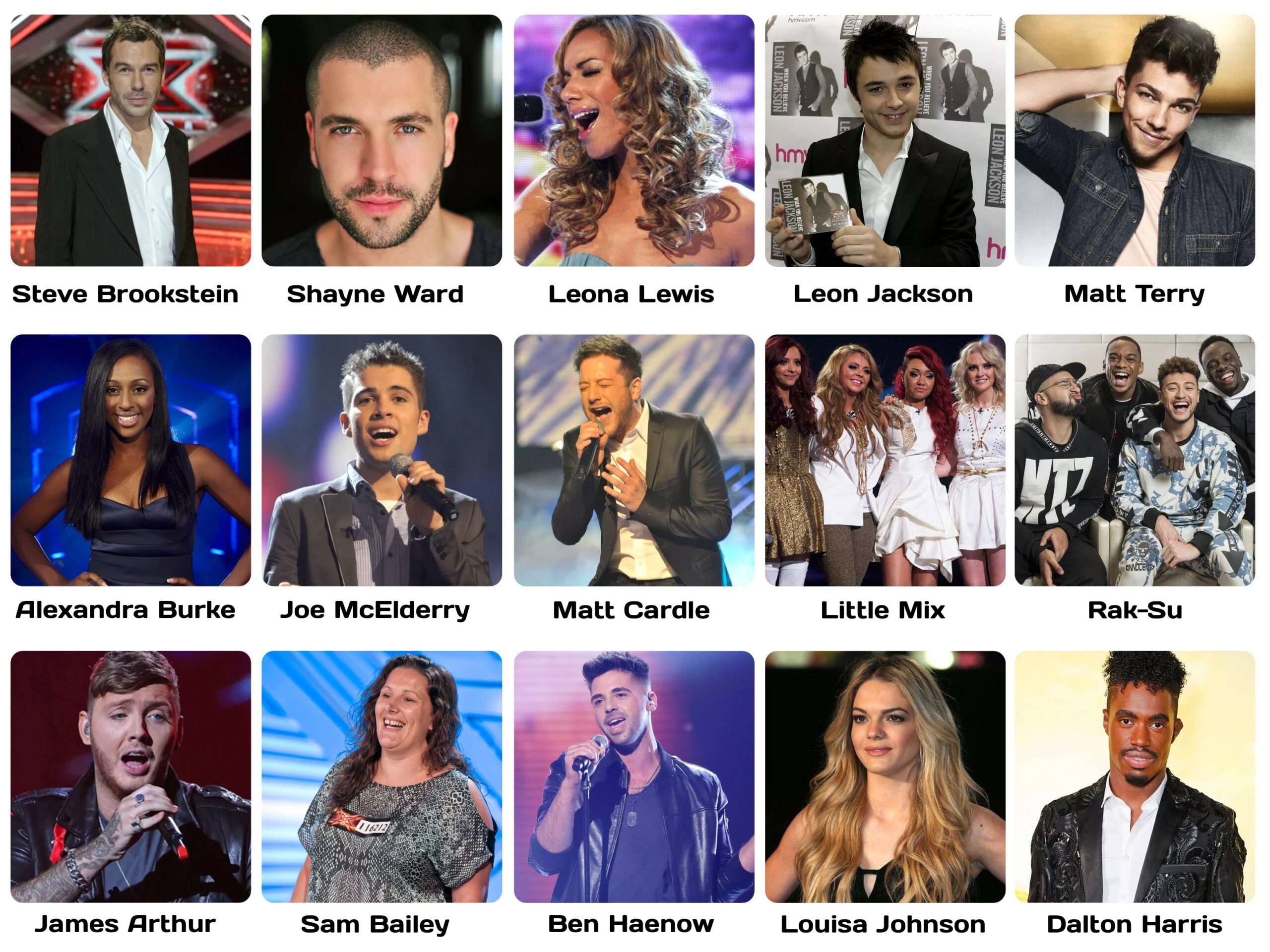 x factor winners