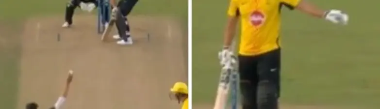 Tim David questions Pakistan bowler Usman Tariq's bowling action, gestures 'no-ball' after dismissal