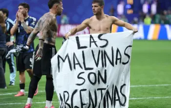 World Cup 2026: Fifa 'assessing reports' after Argentina players hold Falklands banner