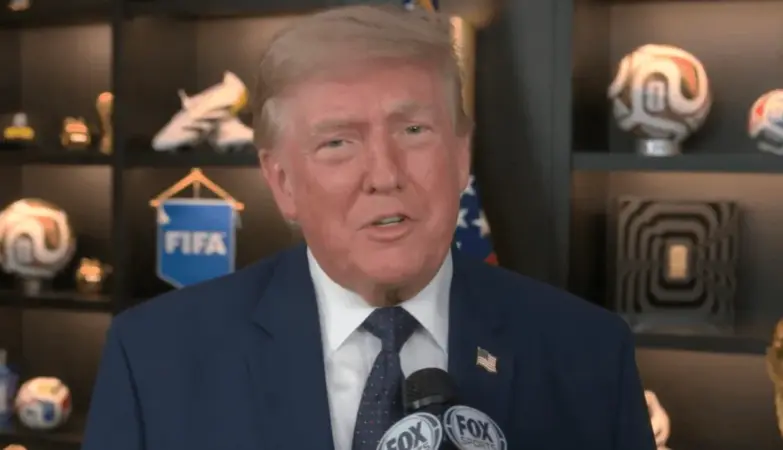 Trump celebrates the World Cup as a US victory as he prepares to present trophy to the winning team - AP News