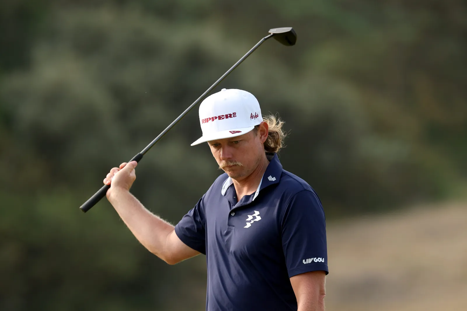 Cameron Smith reacts on the fourth green on Day 2 of the The 154th Open Championship at Royal Birkdale.